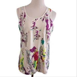 Fila Sport athletic tank top, workout tennis casual, sz Large, built-in bra